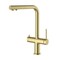 Kibi Circular 2-in-1 Water Filter Kitchen Pull Out Faucet - Brushed Gold KFF502BG - alternate 1